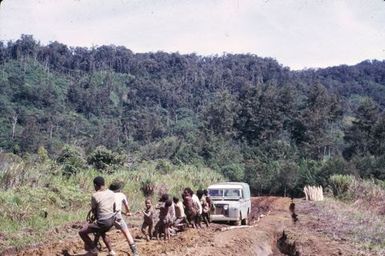 Landrover bogged down