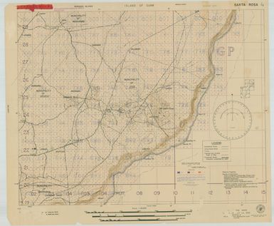 Island of Guam: Santa Rosa - Special Air and Gunnery Target Map