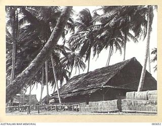 AITAPE, NEW GUINEA. 1944-11-29. THE GENERAL OFFICER'S COMMANDING MESS, HQ 6 DIVISION AREA