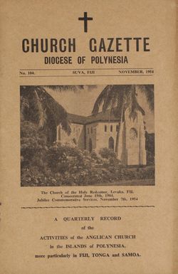 Church Gazette, Polynesia: November 1954