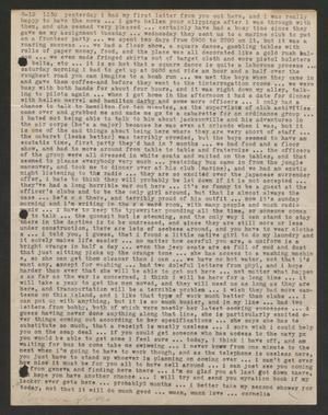 [Letter from Cornelia Yerkes to Frances Yerkes, August 12, 1945]