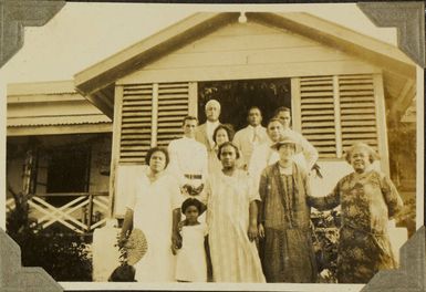 At Pastor Saaga's house, Malua, 1928