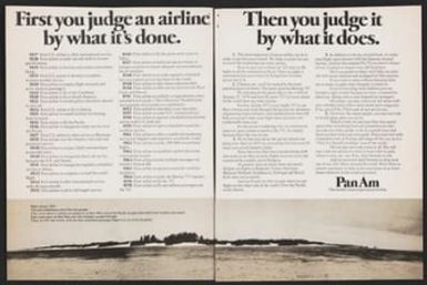 First you judge an airline by what it's done. Then you judge it by what it does.