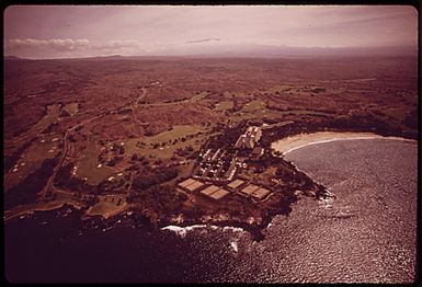 MAUNCE KEA BEACH HOTEL, NEAR KAMUELA, IS LOCATED ON ONE OF THE FEW SANDY BEACHES IN ALL OF HAWAII. IT HAD BEEN ZONED FOR URBAN USE BEFORE PASSAGE OF THE LAND USE LAWS OF 1961. THE HOTEL LIMITS ACCESS TO THE BEACH TO ITS OWN GUESTS