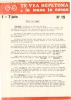 Ia Mana, bulletins hebdomadaires du 1er juin (n° 15) au 2 août 1980 (n° 23)