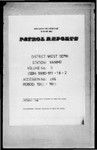 Patrol Reports. West Sepik District, Vanimo, 1962 - 1963