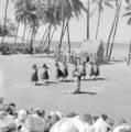 United States, hula dancers on beach in Honolulu