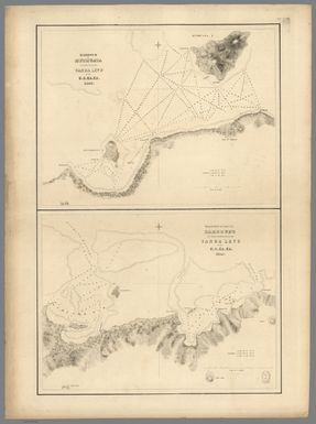 Harbour of Muthuata (Macuata-i-wai), North Side of Vanua Levu, by the U.S.Ex.Ex. 1840. Tibethe & Vicuna Harbour's on the North Side of Vanua Levu, by the U.S.Ex.Ex. 1840.