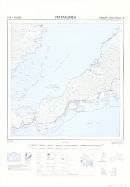 Fiji 1:50,000: Matakunea (Sheet Vanua Levu 13)