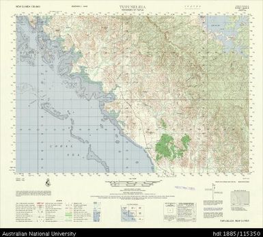 Papua New Guinea, Admiralty Islands, Tupuseleia, Series: AMS T795, Sheet 5229 II, 1966, 1:50 000