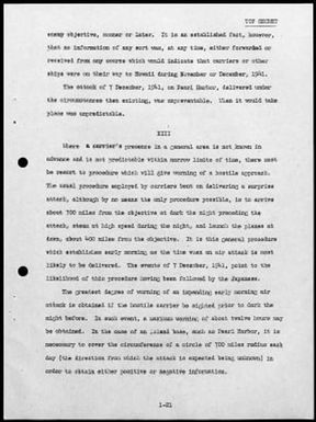 Kimmel, Husband E., Reports: Navy Court of Inquiry, Pearl Harbor Report, August 29, 1945