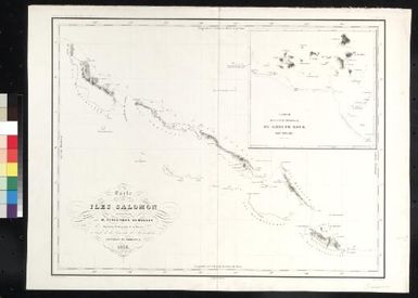 Carte des Iles Salomon / levee et dressee par M. Vincendon Dumoulin, Ingenieur hydrographe de la marine abord de la corvette l'Astrolabe novembre et decembre 1838