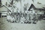 Lake Murray, VCS [village councillors] at station, [Papua New Guinea, c1952 to 1953]