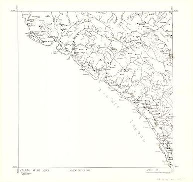 Malaita 1:50,000 sketch map.: Areare lagoon (Sheet 9)