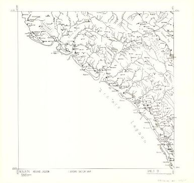 Malaita 1:50,000 sketch map.: Areare lagoon (Sheet 9)