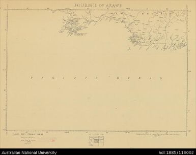 Papua New Guinea, New Britain, Fourmil of Arawe, Fourmil series, Sheet 33, 1956, 1:253 440