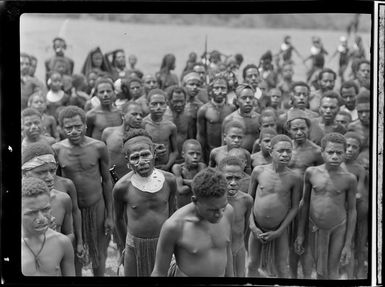 Group of unidentified locals in Kerowagi, Papua New Guinea