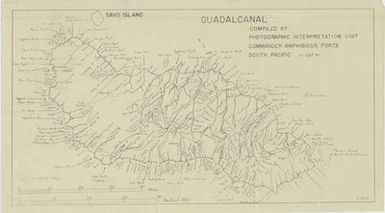 Map of Guadalcanal