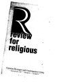 Review for Religious - Issue 58.4 (July/August 1999)