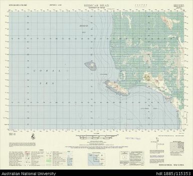 Papua New Guinea, Redscar Head, Series: AMS T795, Sheet 5130 II, 1965, 1:50 000