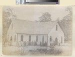Church and worshippers, Nguna, ca. 1890