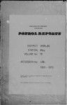 Patrol Reports. Morobe District, Wau, 1969 - 1970