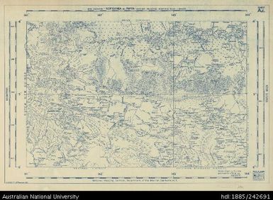 Papua New Guinea, New Guinea and Papua, Base Compilation, Base Compilation Series,  Sheet A.c., 1953, 1:600 000