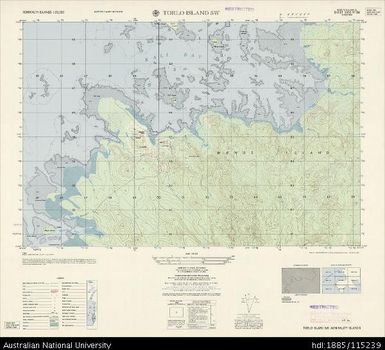 Papua New Guinea, Admiralty Islands, Torlo Island SW, Series: AMS T893, Sheet 3550 IV SW, 1:25 000, 1957