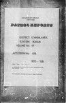 Patrol Reports. Southern Highlands District, Kagua, 1973 - 1974