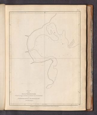 Plan of the Bay of Veninguebe Situated a league and half to the Northward of the East Point of Antongil Bay on Madagascar.