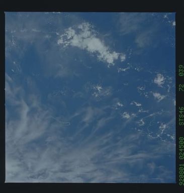 S46-72-039 - STS-046 - Earth observations taken from the shuttle orbiter Atlantis during STS-46