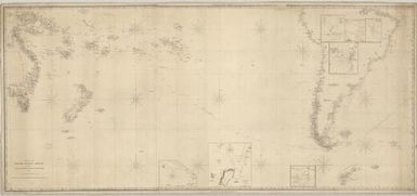 Chart of the South Pacific Ocean, from the American Expg. Expedition, Admiralty and Depot de la Marine / W. Hooker sc