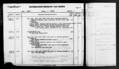 1940 Census Enumeration District Descriptions - Hawaii - Hawaii County - ED 1-33, ED 1-34, ED 1-35, ED 1-77