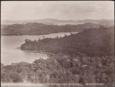 Baranago Harbour and Utuha Passage viewed from Honggo, Solomon Islands, 1906 / J.W. Beattie