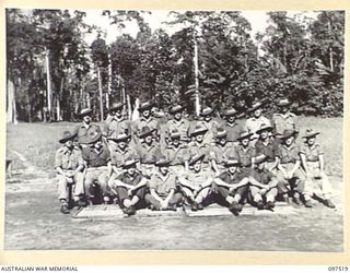 TOROKINA, BOUGAINVILLE. 1945-10-05. MEMBERS OF 9 PLATOON, A COMPANY, 57/60 INFANTRY BATTALION, 15 INFANTRY BRIGADE