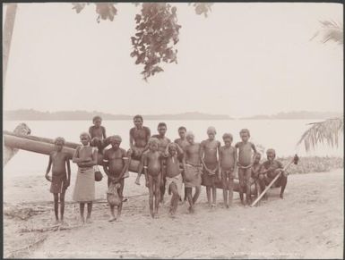 Boys of Buala, Ysabel, Solomon Islands, 1906 / J.W. Beattie