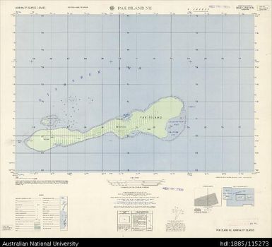 Papua New Guinea, Admiralty Islands, Pak Island NE, Series: AMS T893, Sheet 3750 IV NE, 1:25 000, 1958