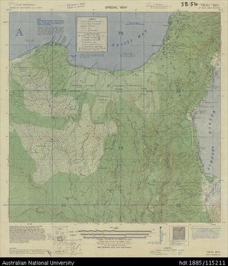 Papua New Guinea, New Britain, Talili Bay, Series: B56/2, 1:20 000, 1944