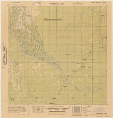 Provisional map, northeast New Guinea: Annanberg East (Sheet Annanberg East)