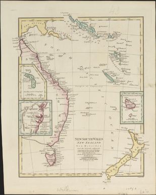 New South Wales, New Zealand, New Hebrides : and the islands adjacent / Froggett sculp