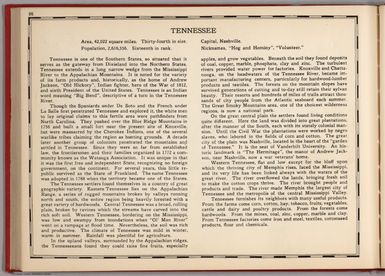 (Text Page) Tennessee.