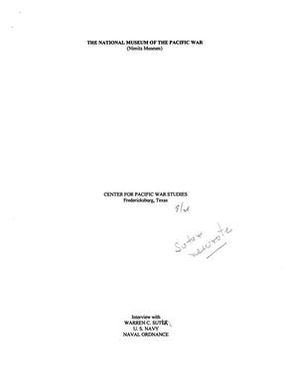 Oral History Interview with Warren Suter, July 3, 2001