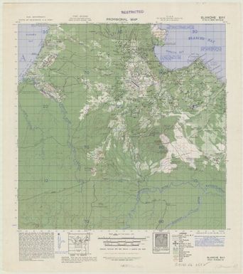 New Britain, provisional map (Blanche Bay)