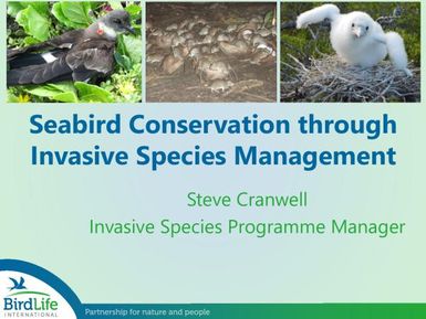 Seabird conservation through invasive species management