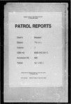 Patrol Reports. Western District, Rouku, 1953 - 1956