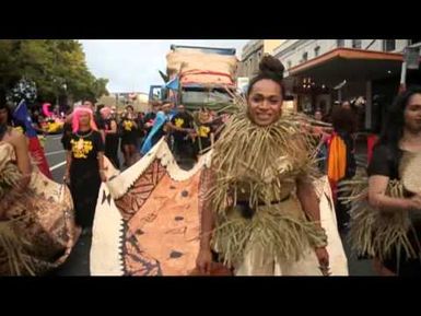 Auckland Pride Parade 2015 with Cook Islander Ta'i Paitai