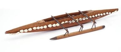 Model vaka (outrigger canoe)