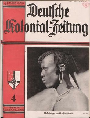 Deutsche Kolonialzeitung, 49. Jg. 1. April 1937, Heft 4.