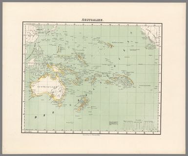 Australien. Druck u. Verlag v. C. Flemming in Glogau. (to accompany) Vollstandiger Universal-Handatlas der neueren Erdbeschreibung ,,, Heinrich Berghaus ... 1859.