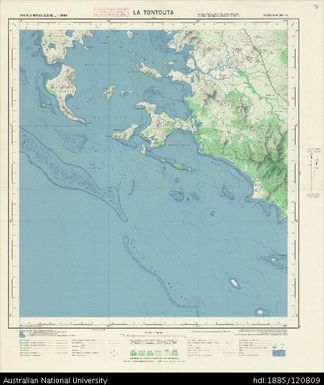 New Caledonia, La Tontouta, Sheet SF-58-XVII-1a, 1:50 000